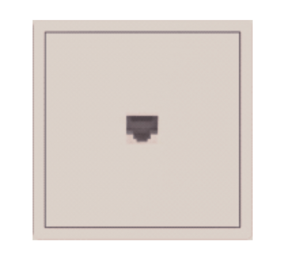 Elektros prekės. Instaliacija - kištukiniai lizdai, jungikliai ir kt.. BORA jungikliai, kištukiniai lizdai. Kompiuterio lizdas BORA be rėmelio kreminis 