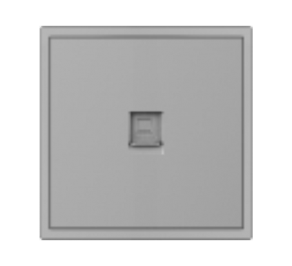 Elektros prekės. Instaliacija - kištukiniai lizdai, jungikliai ir kt.. BORA jungikliai, kištukiniai lizdai. Kompiuterio lizdas BORA be rėmelio pilkas 