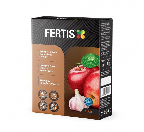 Sodo ir daržo prekės. Trąšos ir durpių substratai. Trąšos. Birios trąšos. Kompleksinės rudeninės trąšos FERTIS 1 kg 