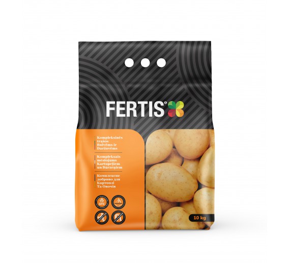 Sodo ir daržo prekės. Trąšos ir durpių substratai. Trąšos. Birios trąšos. Kompleksinės trąšos bulvėms ir daržovėms FERTIS 10 kg 