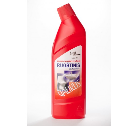 Švaros prekės. Buitinė chemija, valikliai. Koncentruotas sanitarinis rūgštinis valiklis, 1000g 