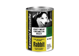 Gyvūnų prekės. Gyvūnėlių priežiūros priemonės. Naminių gyvūnų maistas. Konservai šunims Favorit triušiena 1240g