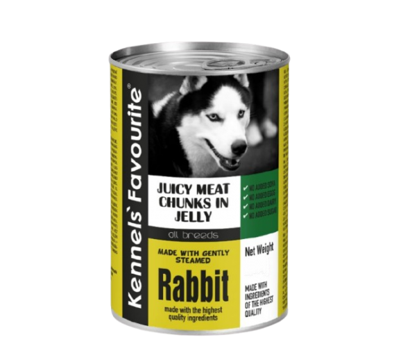 Gyvūnų prekės. Gyvūnėlių priežiūros priemonės. Naminių gyvūnų maistas. Konservai šunims Favorit triušiena 1240g