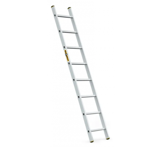 Metalų gaminiai . Kopėčios. Aliuminės kopėčios. Buitinės kopėčios. Kopėčios DR-AL-DP-PRO-1x8-2K 