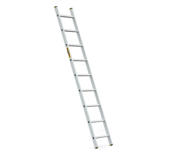 Metalų gaminiai . Kopėčios. Aliuminės kopėčios. Buitinės kopėčios. Kopėčios DR-AL-DP-PRO-1x9-2K 