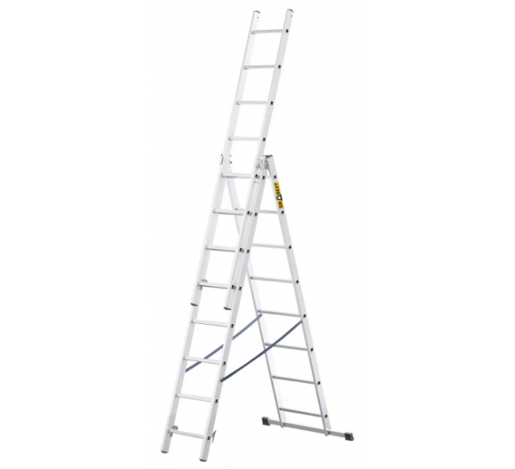 Metalų gaminiai . Kopėčios. Aliuminės kopėčios. Ištraukiamos kopėčios. Kopėčios DR-AL-DW-HOME-3x8 