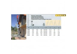 Kopėčios TYP-8610 3 dalių 10 pakop. 299-695 cm 