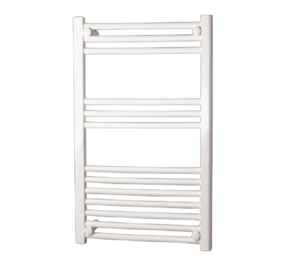 Santechnikos prekės. Vonios įranga. Rankšluosčių džiovintuvai-gyvatukai. Gyvatukai, kopėtėlės. Kopetėlės KRISS ACTUS baltos tiesios 1000x500 mm 