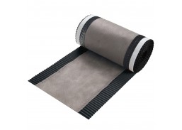 Statybinės medžiagos. Stogo dangos. Stogo plėvelės. Sandarinimo juosta stogui ir kaminui. Kraigo juosta Parotec Veltec 300mmx5m pilka RAL7021 