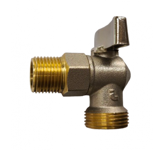 Santechnikos prekės. Uždaromoji ir jungiamoji santechninė armatūra. Rutuliniai ventiliai. Kranas kampinis 15x20mm