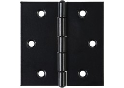 Vidaus apdailos prekės. Durys, jų dalys. Durų furnitūra. Lankstai, vyriai. Kvadratinis vyris 60x60x1,5 juodas