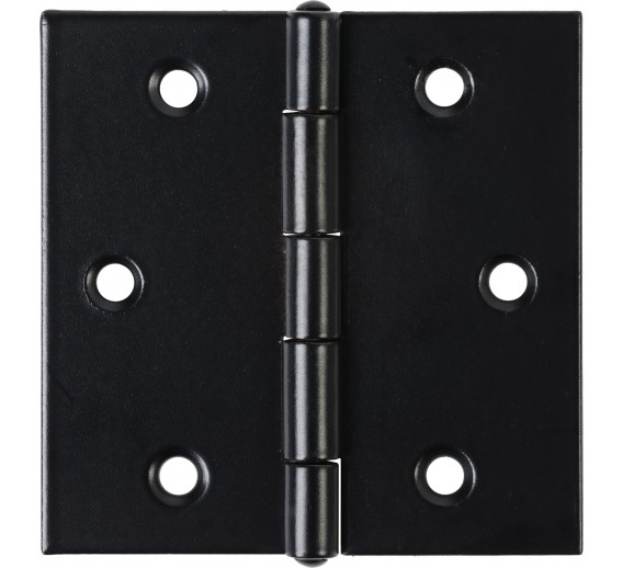 Vidaus apdailos prekės. Durys, jų dalys. Durų furnitūra. Lankstai, vyriai. Kvadratinis vyris 60x60x1,5 juodas