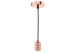Apšvietimas. Pakabinami šviestuvai. Laidas su patronu Rose Gold