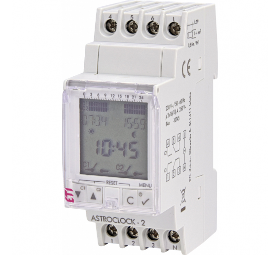 Elektros prekės. Testeriai ir multimetrai, laikmačiai. Laikmatis elektroninis Astroclock-2 