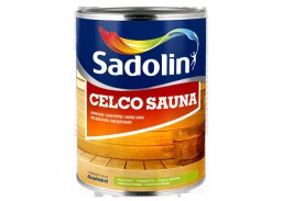 Dažai. Medienos apsaugos ir dekoravimo priemonės. Lakas. Lakas pirtims CELCO SAUNA Sadolin 1l 