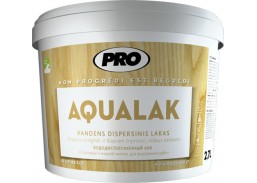 Dažai. Medienos apsaugos ir dekoravimo priemonės. Lakas. Lakas PRO AQUALAK blizgus 0,9l 