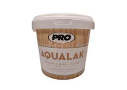 Dažai. Medienos apsaugos ir dekoravimo priemonės. Lakas. Lakas PRO AQUALAK blizgus 0,9l 