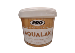 Dažai. Medienos apsaugos ir dekoravimo priemonės. Lakas. Lakas PRO AQUALAK blizgus 2,7l 