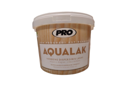 Dažai. Medienos apsaugos ir dekoravimo priemonės. Lakas. Lakas PRO AQUALAK matinis 2,7l 