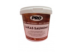 Dažai. Medienos apsaugos ir dekoravimo priemonės. Lakas. Lakas saunoms PRO 1l 