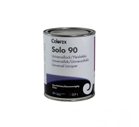 Dažai. Medienos apsaugos ir dekoravimo priemonės. Lakas. Lakas Solo Universallack 90 COLOREX, 0.9L 