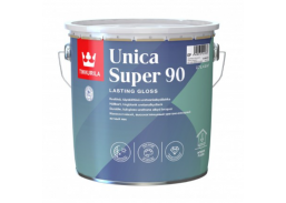 Dažai. Medienos apsaugos ir dekoravimo priemonės. Lakas. Lakas Tikkurilla UNICA SUPER 90 blizgus 2,7l 