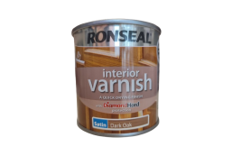 Dažai. Medienos apsaugos ir dekoravimo priemonės. Lakas. Lakas vidaus darbams Ronseal 0.25l tamsus ąžuolas 