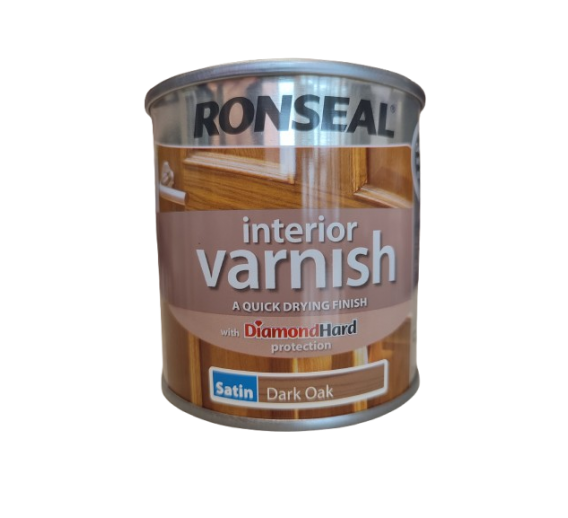 Dažai. Medienos apsaugos ir dekoravimo priemonės. Lakas. Lakas vidaus darbams Ronseal 0.25l tamsus ąžuolas 