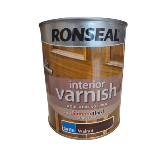 Dažai. Medienos apsaugos ir dekoravimo priemonės. Lakas. Lakas vidaus darbams Ronseal 0.75l riešuto sp. 