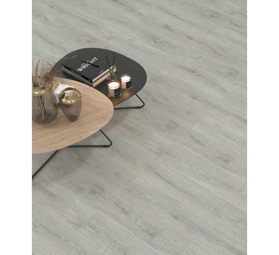 Vidaus apdailos prekės. Grindų dangos. Laminatas. 32 atsparumo klasės grindys. Laminatas URBAN Samsun Oak AC4,1205x197x8 mm 