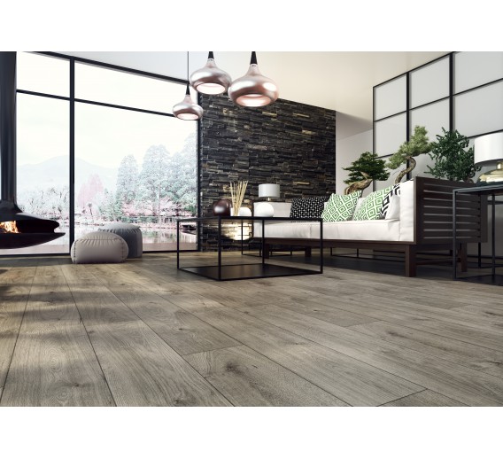 Vidaus apdailos prekės. Grindų dangos. Laminatas. 33 atsparumo klasės grindys. Laminuota grindų danga ąžuolas Opus AC5 1375x188x12 mm 