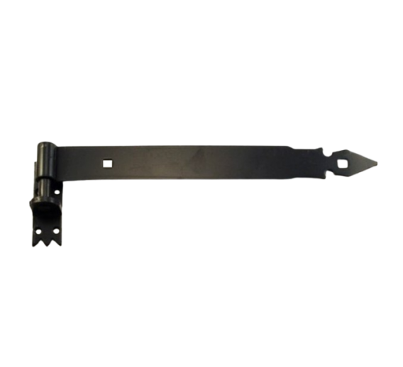 Vidaus apdailos prekės. Durys, jų dalys. Durų furnitūra. Lankstai, vyriai. Lankstas vartams 400x45 mm juodas Gamar