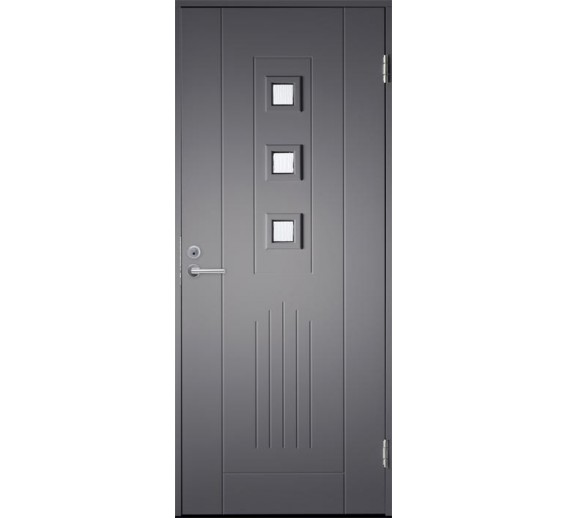 Lauko durys BASIC B0016, pilkos spalvos 
