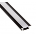 Apšvietimas. Lempos, LED lemputės, LED juostos. LED juostos, LED profiliai. LED aliuminis profilis juodas INLIMEN-XL-OP-2M-B 