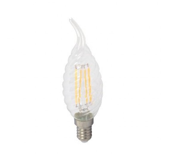 LED COG lemputė 4 W susukta žvakė 