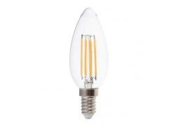Apšvietimas. Lempos, LED lemputės, LED juostos. LED lemputės. LED lemputės E14 cokoliu. LED filamentinė lemputė 6W 4000K E14 LED73940 