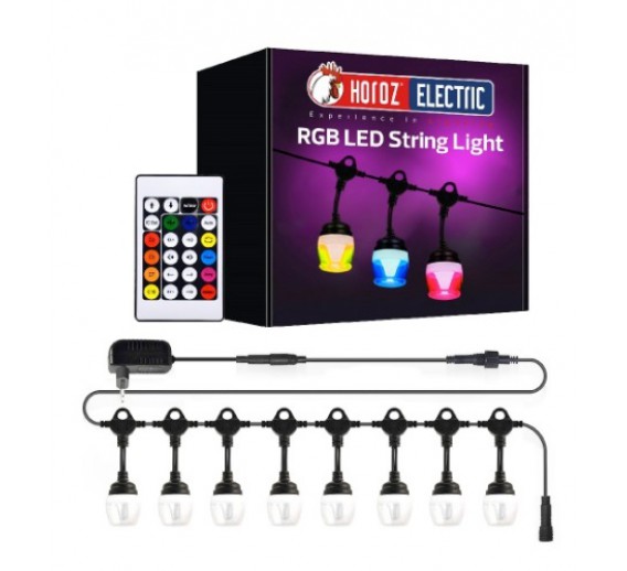 Apšvietimas. Lempos, LED lemputės, LED juostos. Girliandos. LED girlianda RGB 10W PARADISE 18m IP65 