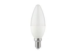 Apšvietimas. Lempos, LED lemputės, LED juostos. LED lemputės. LED lemputės E14 cokoliu. LED-IQ lemputė C35 E14 5,9W-WW 36685 