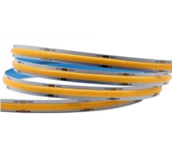 Apšvietimas. Lempos, LED lemputės, LED juostos. LED juostos, LED profiliai. LED juosta Bona COB 5W 24V IP20 8mm 5m 