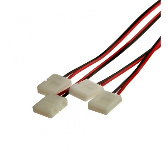 Apšvietimas. Lempos, LED lemputės, LED juostos. LED juostos, LED profiliai. LED juostos jungtis 8mm vienpusė 