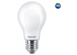 Apšvietimas. Lempos, LED lemputės, LED juostos. LED lemputės. LED lemputės E27 cokoliu. LED lempa 10.5W/827 A60 FR Philips 