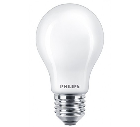 Apšvietimas. Lempos, LED lemputės, LED juostos. LED lemputės. LED lemputės E27 cokoliu. LED lempa 8.5W/840 A60 FR Philips 