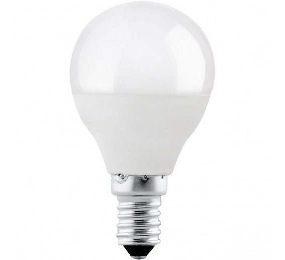 Apšvietimas. Lempos, LED lemputės, LED juostos. LED lemputės. LED lemputės E14 cokoliu. LED lempa Eglo 5W E14 P45 470lm 