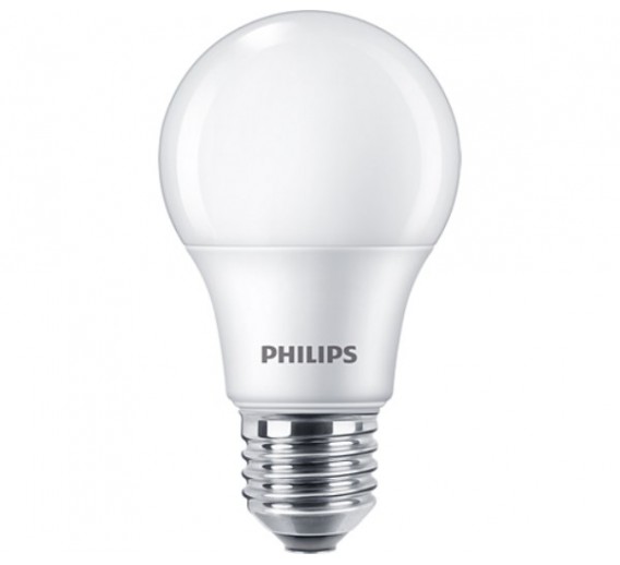 Apšvietimas. Lempos, LED lemputės, LED juostos. LED lemputės. LED lemputės E27 cokoliu. LED lempa Philips 8W/840 E27 