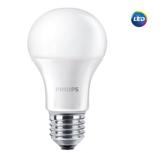 Apšvietimas. Lempos, LED lemputės, LED juostos. LED lemputės. LED lemputės E27 cokoliu. LED lemputė 11W E27 Philips 2700K 