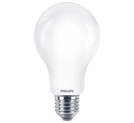 Apšvietimas. Lempos, LED lemputės, LED juostos. LED lemputės. LED lemputės E27 cokoliu. LED lemputė 17,5W/840 E27 A67 Philips 