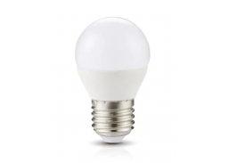 Apšvietimas. Lempos, LED lemputės, LED juostos. LED lemputės. LED lemputės E27 cokoliu. LED lemputė 4,5W 3000K E27 LED101186 