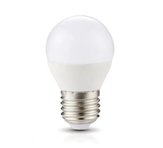 Apšvietimas. Lempos, LED lemputės, LED juostos. LED lemputės. LED lemputės E27 cokoliu. LED lemputė 4,5W 3000K E27 LED101186 