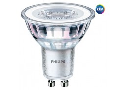 Apšvietimas. Lempos, LED lemputės, LED juostos. LED lemputės. LED lempos GU10 cokoliu. LED lemputė 4.6W GU10 Philips 4000K 