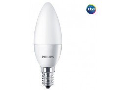 Apšvietimas. Lempos, LED lemputės, LED juostos. LED lemputės. LED lemputės E14 cokoliu. LED lemputė 5.5W E14 Philips 2700K B35 